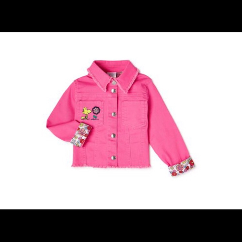 GARANIMALS 365 KIDS SNOOPY JEAN JACKET GIRLS SZ 7